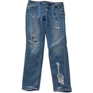 Vigoss Jagger Skinny Jeans Womens Size 29 x 27 Medium Wash Distressed Denim